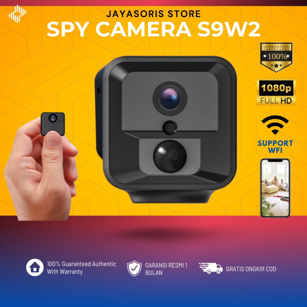 KAMERA CCTV MINI WIFI TERSEMBUNYI OUTDOOR CAMERA PENGINTAI MINI KECIL TANPA KABEL SPY CAM CAMERA JS1