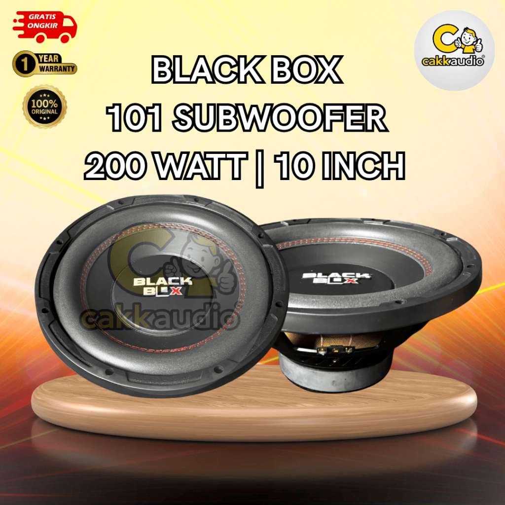 Speaker Mobil Black Box 101 Subwoofer | 10 Inch | 200 Watt
