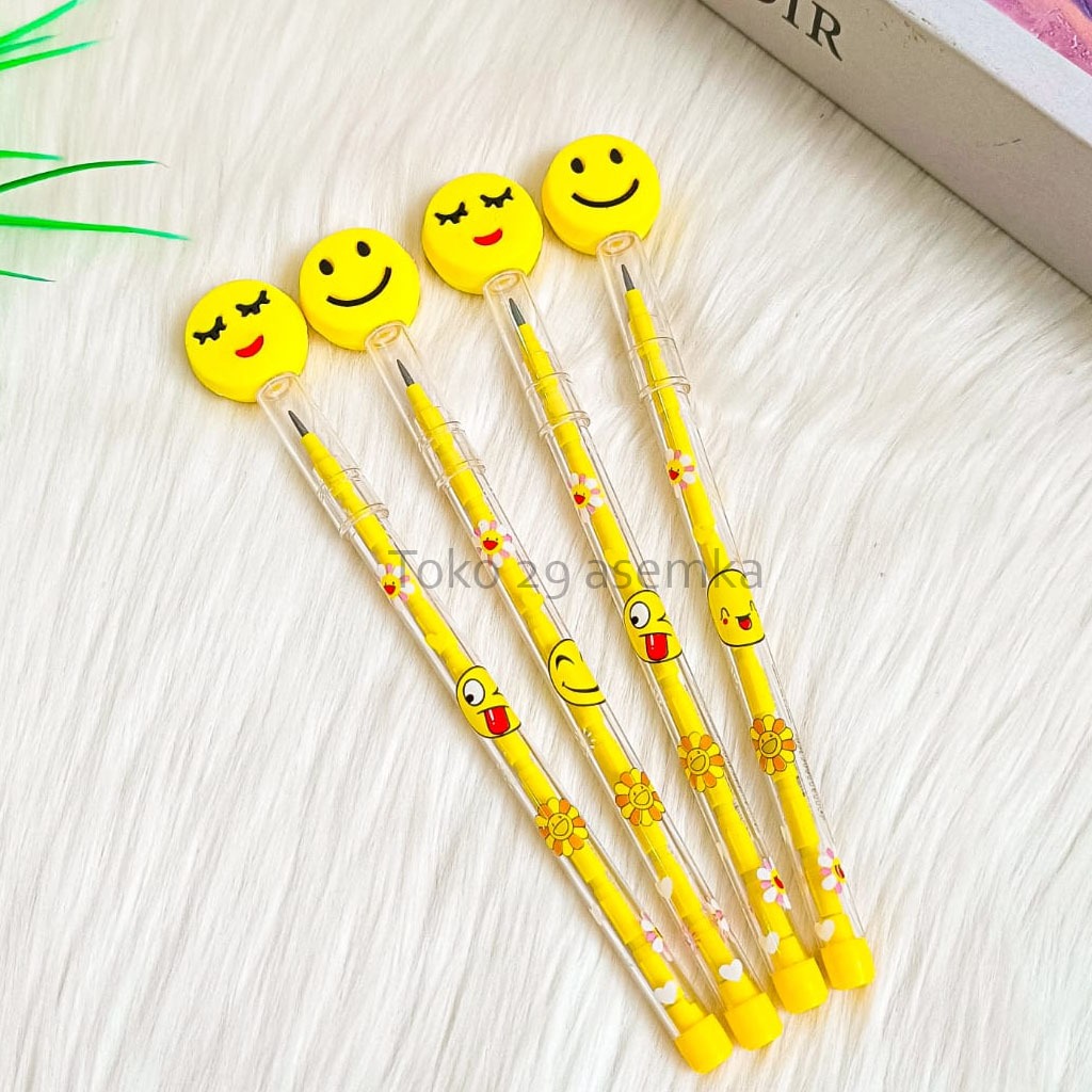 

PENSIL WAJAH EMOJI UNIK PENSIL SUSUN EMOT BENSIA PELURU PENCIL KARAKTER REFILL UNIK