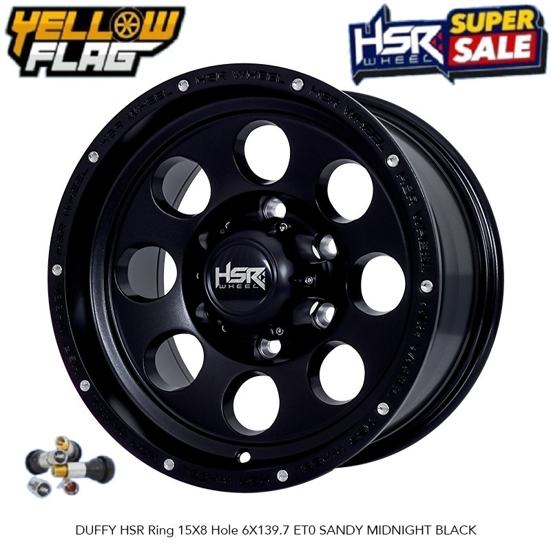 Velg Mobil Ring 15 Mickey Thompson R15 Pcd 6x139,7 Black Landcruiser Strada Triton Hilux Double