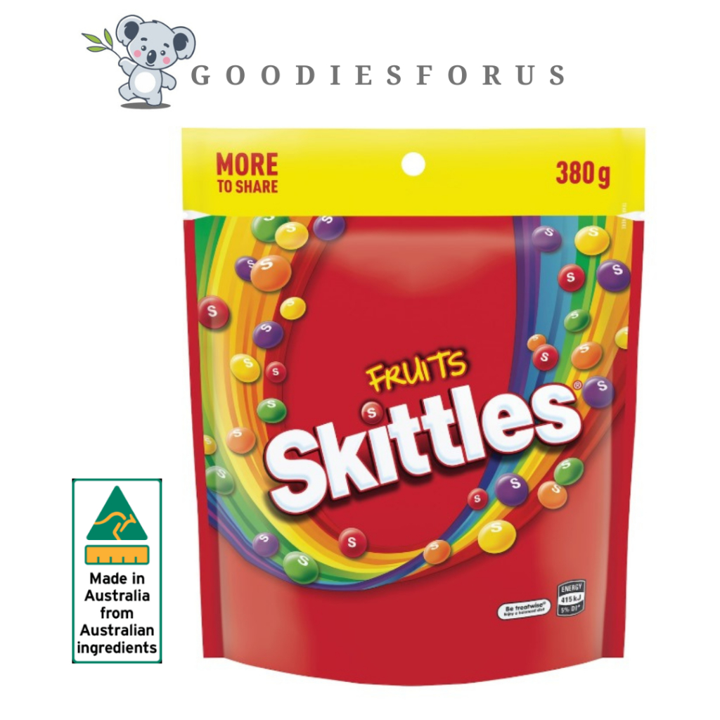 

Permen Skittles Fruits Chewy Lollies Party Share Bag 380g/Australia