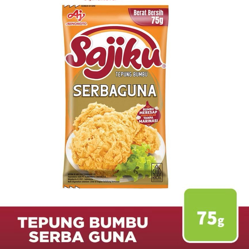 

[75gr] Sajiku Tepung Bumbu Serbaguna 1 Renceng