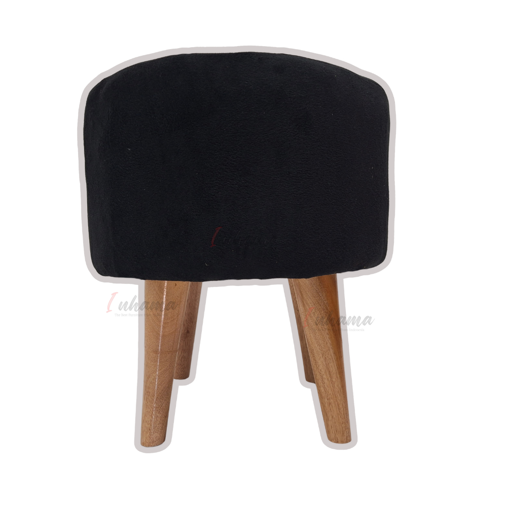 Unik Stool Kancing / Stool Bulat / Stool Kotak Bahan Bludru Perlengkapan Rumah