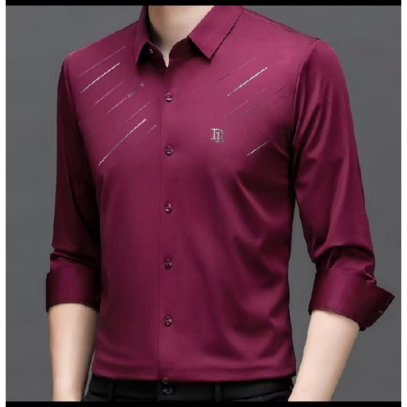 Baju Hem ( Humer MP ) Putihan Lengan panjang Original.