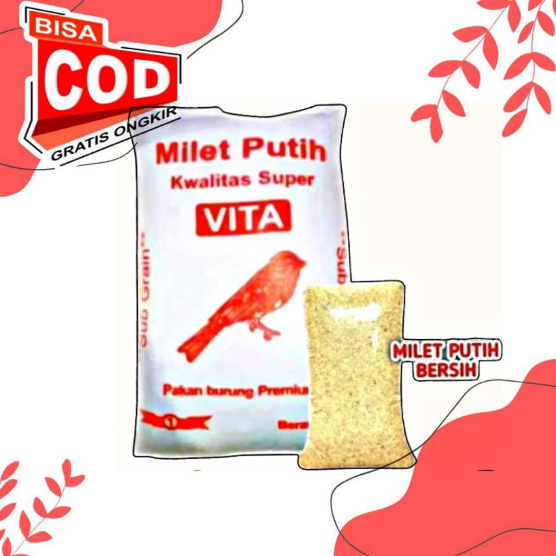 Milet Burung Kicau Milet Putih / Milet Kuning /Milet Merah