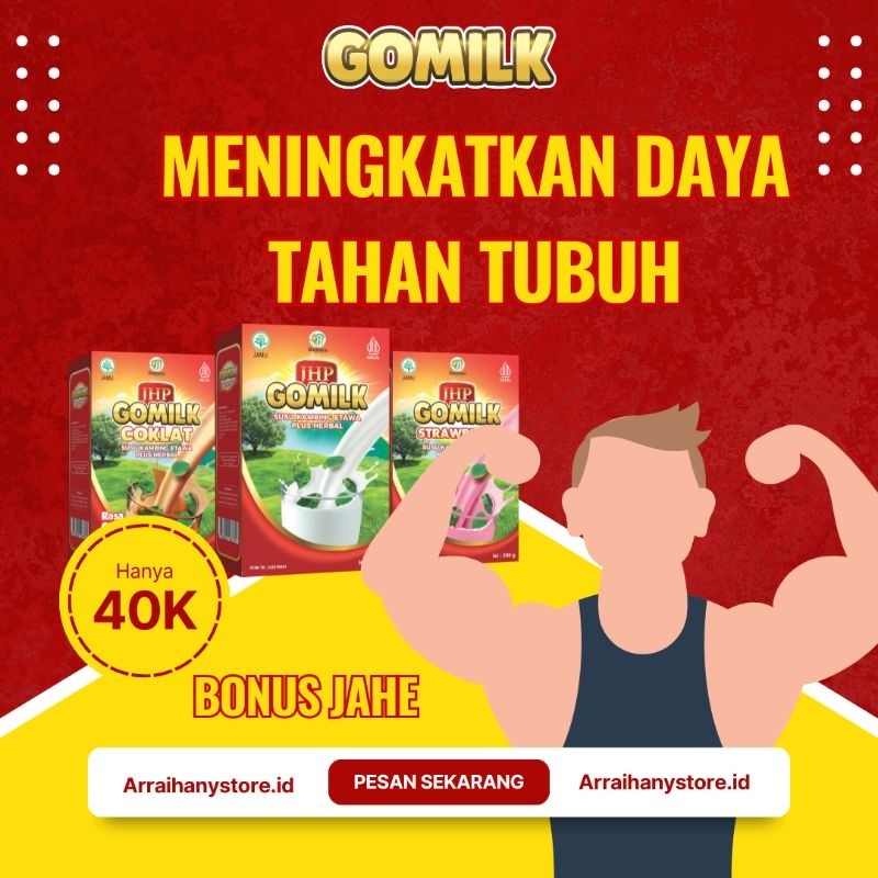 

(FREE JAHE) GOMILK SUSU KAMBING ETAWA UNTUK MENINGKATKAN DAYA TAHAN TUBUH
