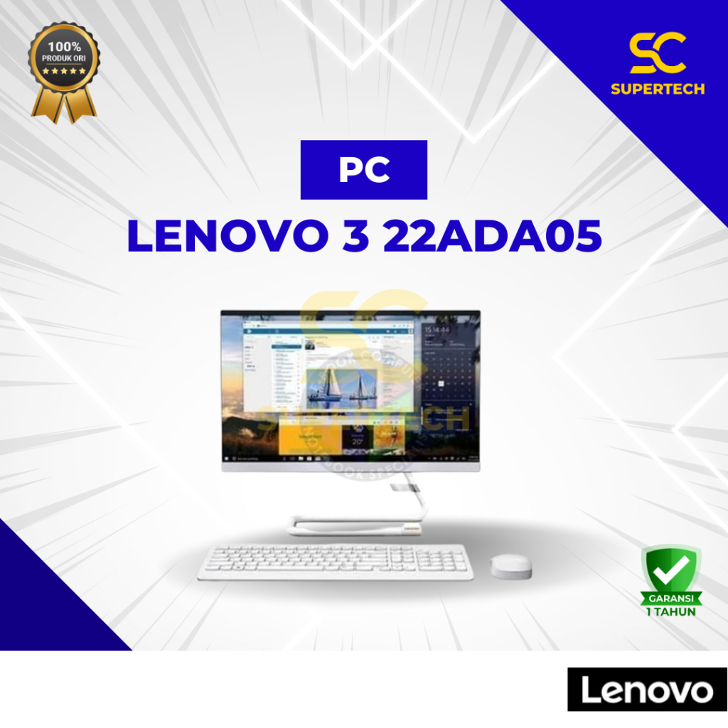 PC AIO Lenovo 3 22ADA05 AMD 3020e 8GB 256SSD DOS