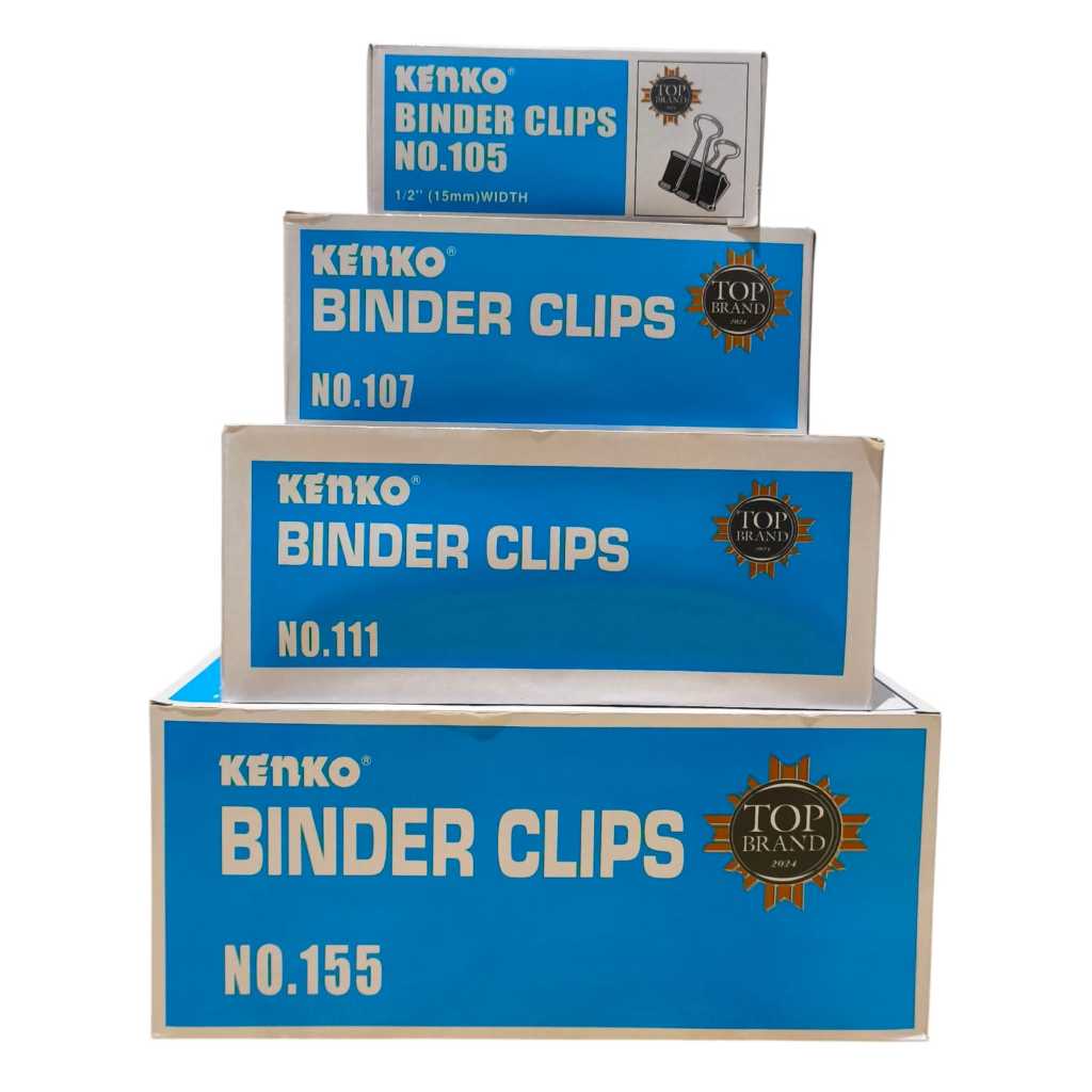 

KENKO - BINDER CLIPS - PENJEPIT KERTAS NO. 105 107 111 155 200 260