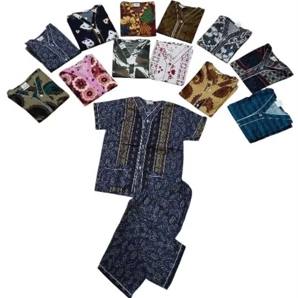 Batik Bagan PUE SAN Piama anak cwe cwo No 5 Baju tidur has batik bagan siapi-api