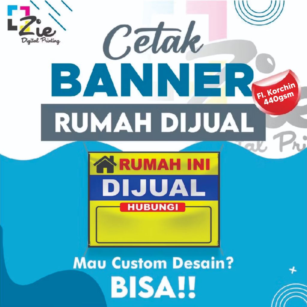 Cetak Banner Dijual Frontlite Bahan Korchin 440gr Spanduk Backdrop Custom