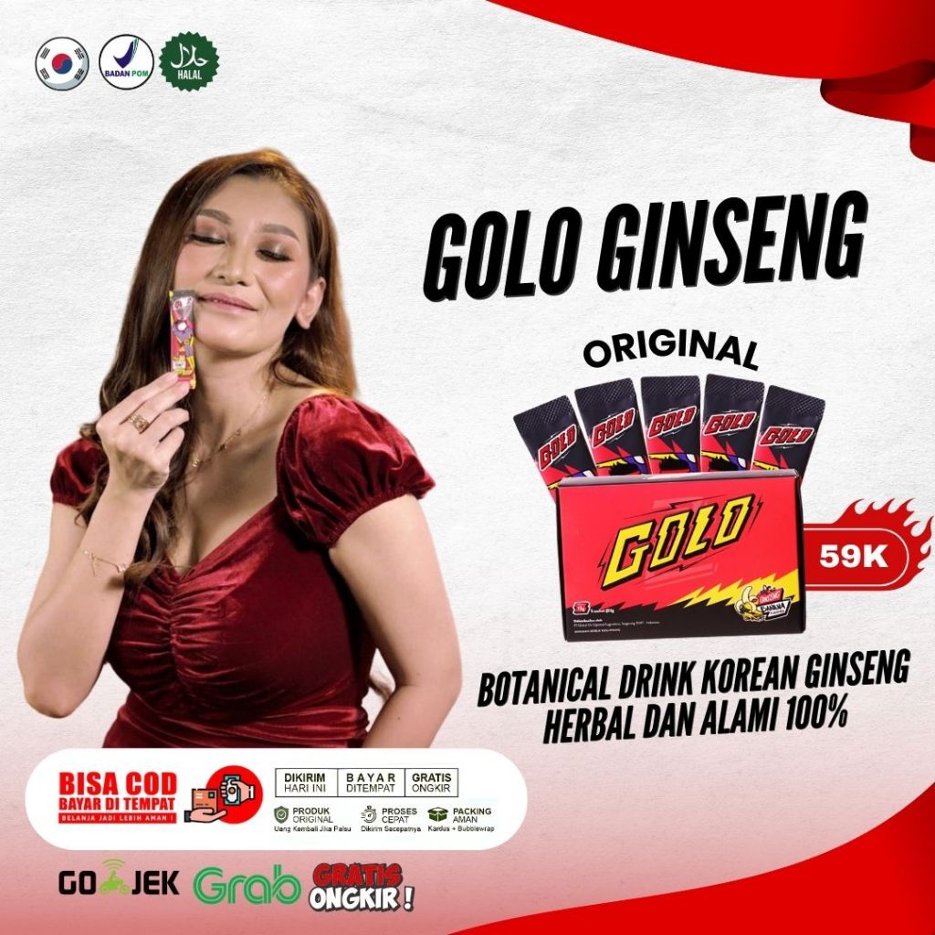 

Ginseng Golo Minuman Serbuk Untuk Kesehatan Pria Golo Ginseng Kemasan Sachet