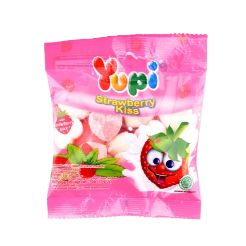 

YUPI STRAWBERRY KISS 120GR
