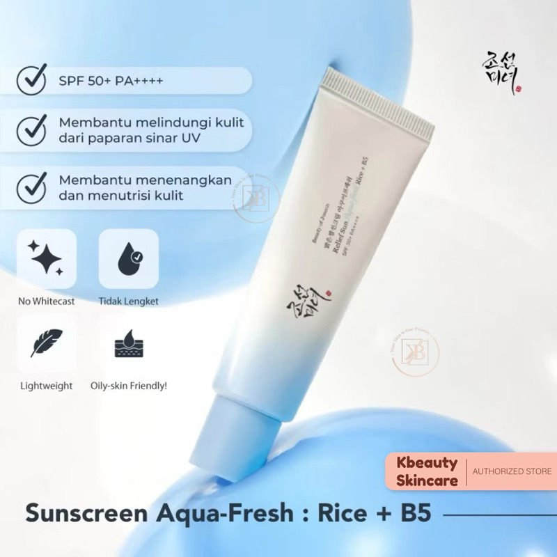 Beauty of Joseon Sunscreen Aqua-Fresh : Rice + B5