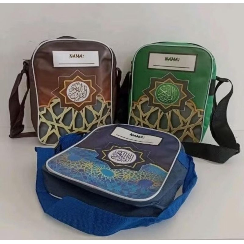 Tas selempang / tas bahu anak mengaji al qur'an