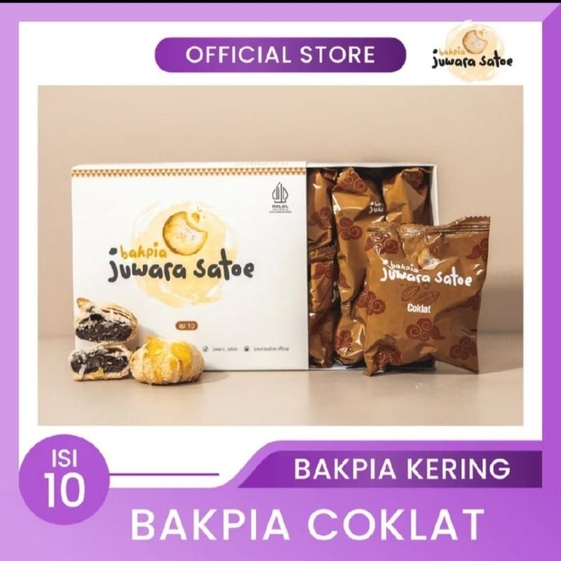 

Bakpia Kering Juwara Satoe Rasa Coklat Isi 10