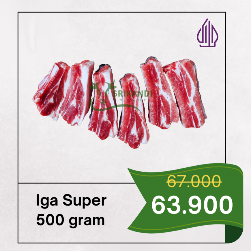 

Iga Sapi Super Mantap Lemak Sedikit Siap Olah