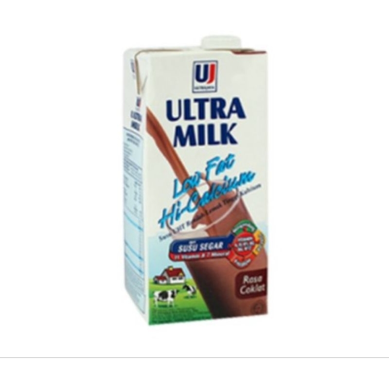

ULTRA Susu Cair Low Fat HI-Calcium Coklat 1000 mL