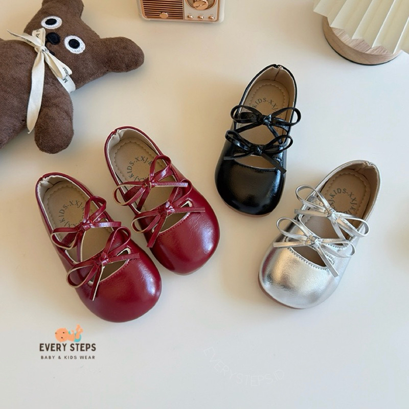 Everysteps [Size 21-30] SEPATU FLAT SENDAL ANAK SEKOLAH GIRLS IMPORT PARTY SHOES FLATSHOES ANAK CEWE