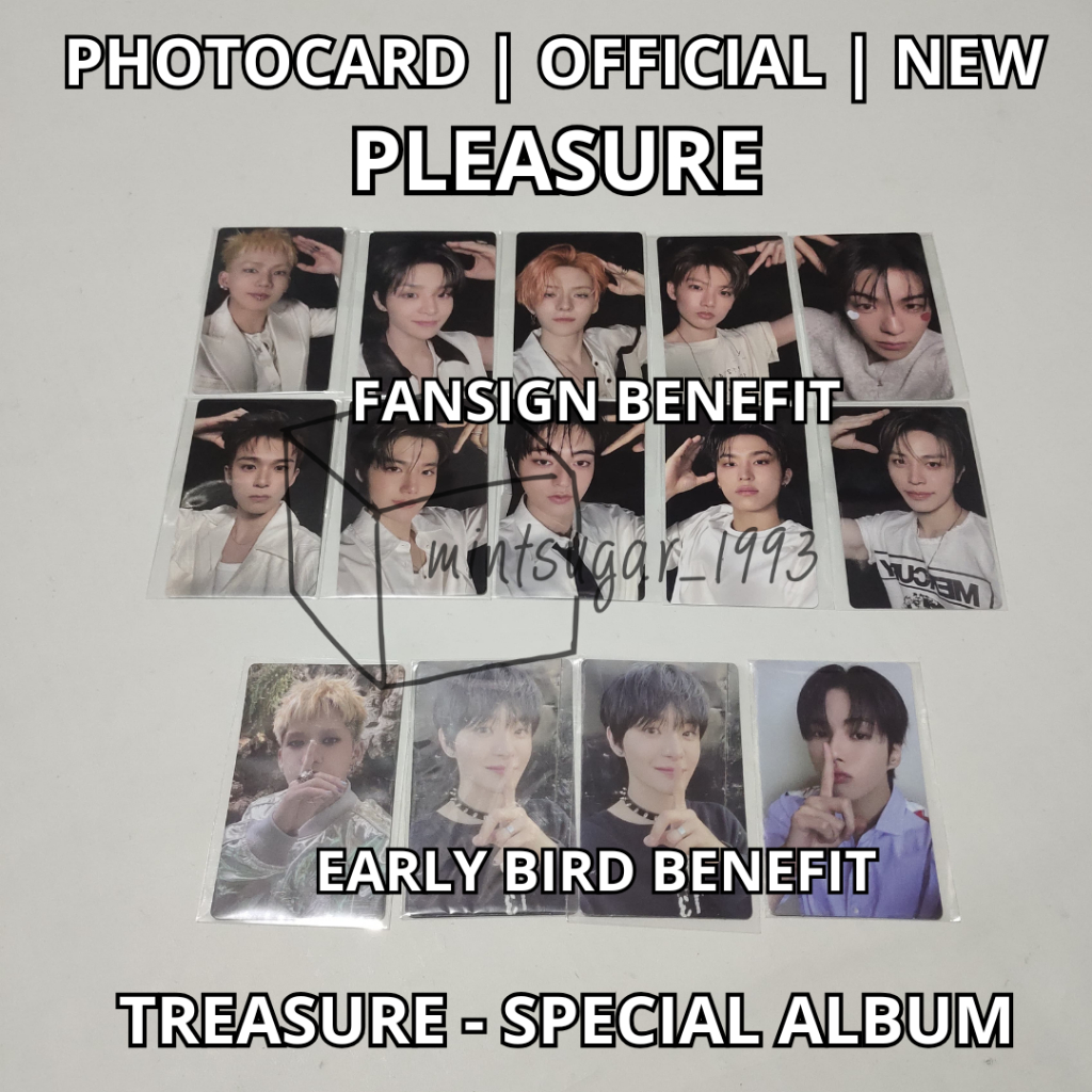 [ READY NEW OFFICIALL ] POB ONLY TREASURE - SPECIAL ALBUM [ PLEASURE ] Yellow Photocard Early Bird R
