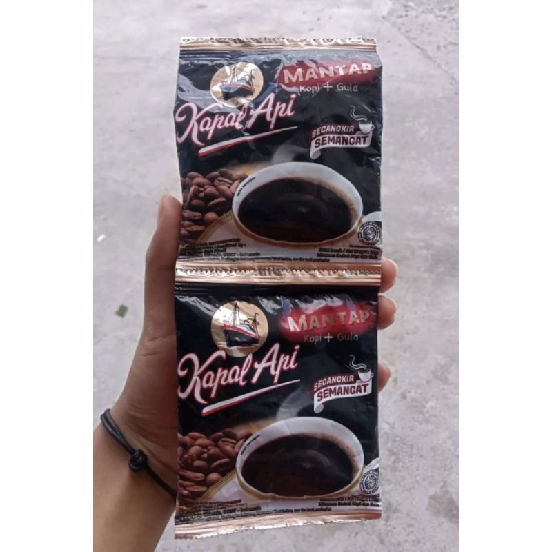 

Kapal Api Mantap Kopi Plus Gula 1 Renceng Isi 10 Sachet