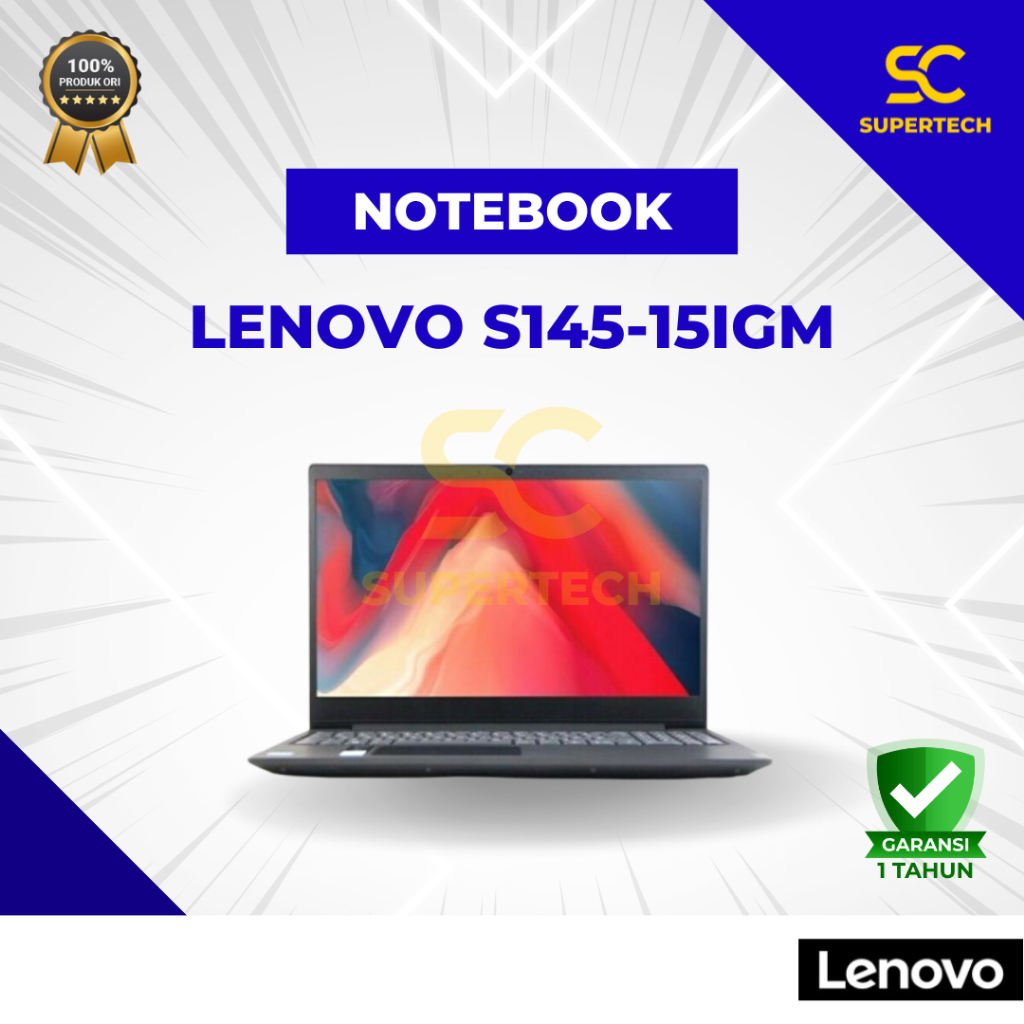 NOTEBOOK LENOVO S145-15IGM CELERON N4000 RAM 4GB 256GB 15.6 HD DOS