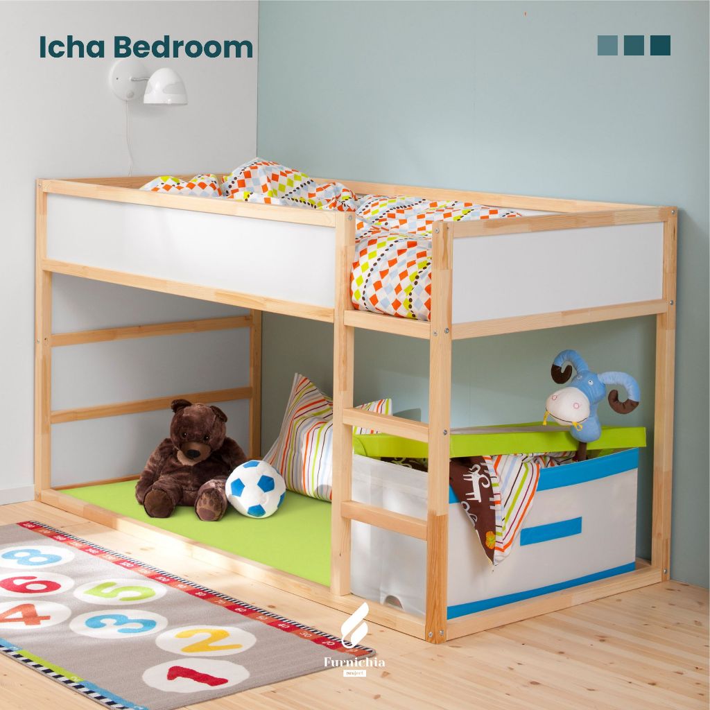 Ranjang anak dan playground, Ranjang anak tingkat 1, Kamar tidur anak dan playgorund, Kamar tidur an
