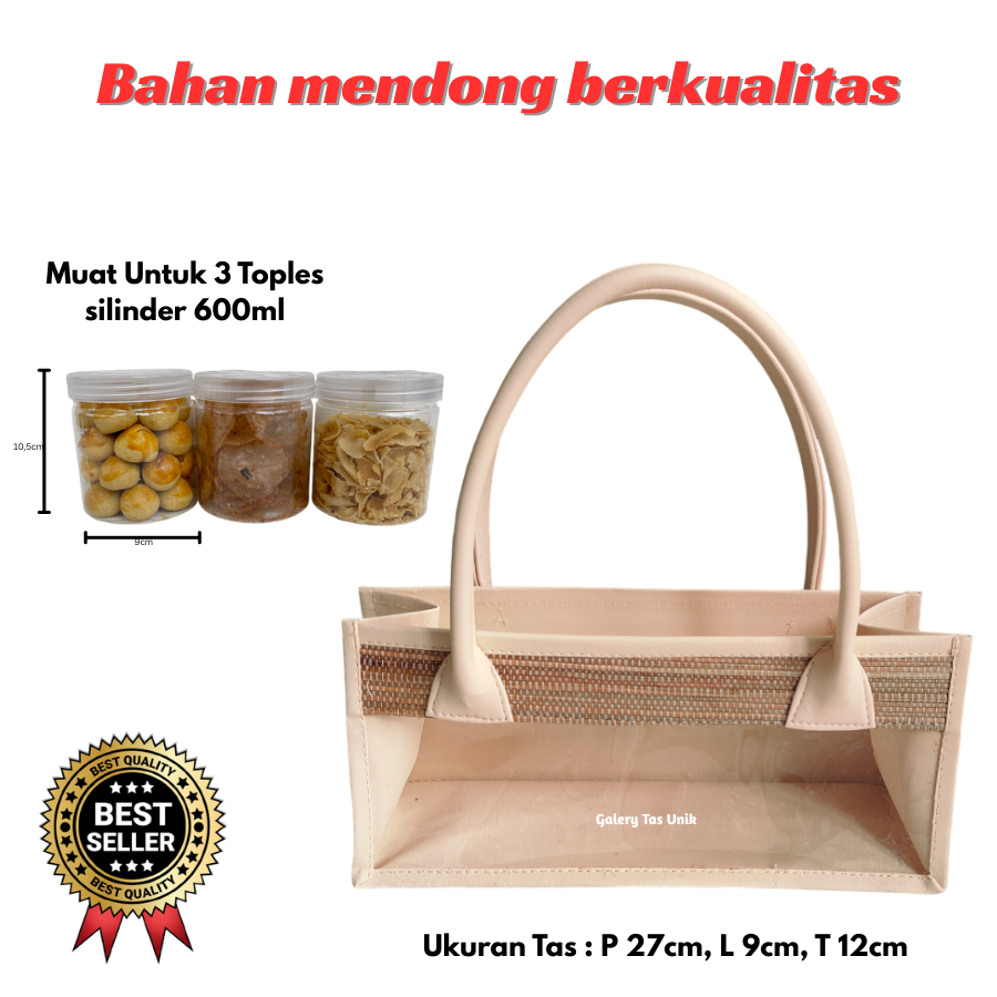

Tas Hampers Mika Mendong Untuk 3 Toples Silinder Keranjang Parcel Hari Raya