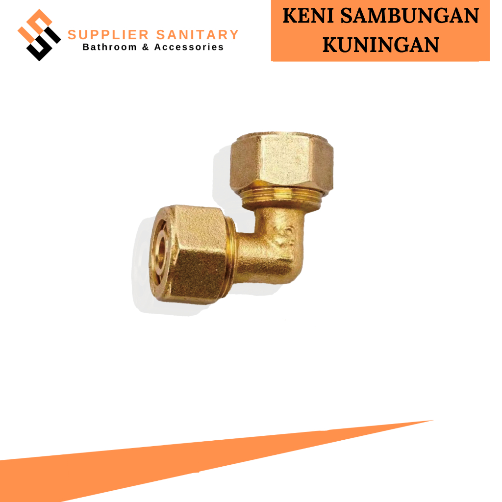 KENI SAMBUNG KUNINGAN PIPA AIR PANAS/ELBOW