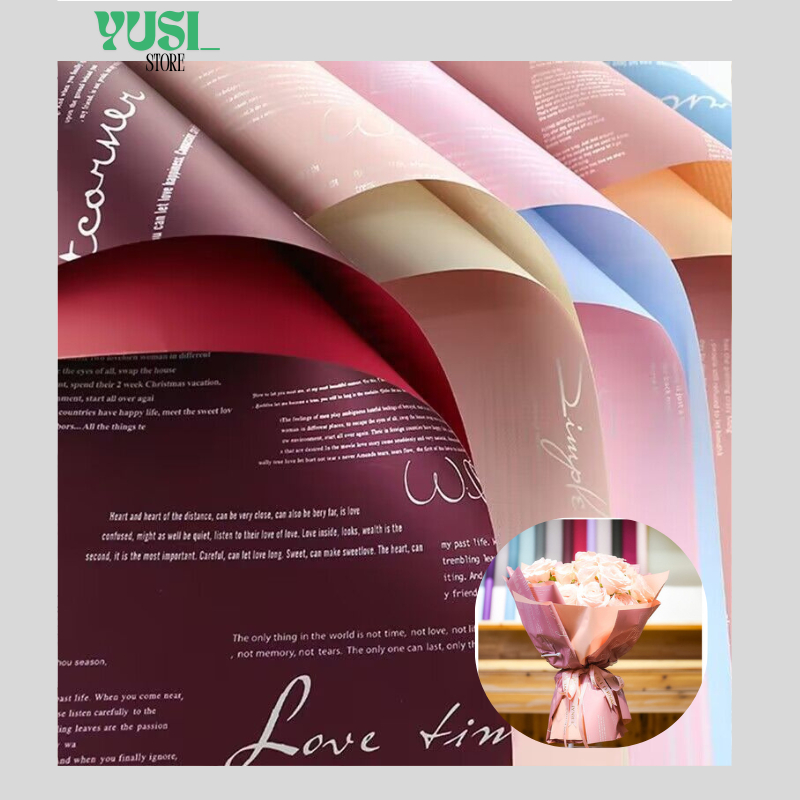 

Kertas Buket Bunga Florist Dua Warna Bi Color Flower Wrapping Paper Cellophane KB011