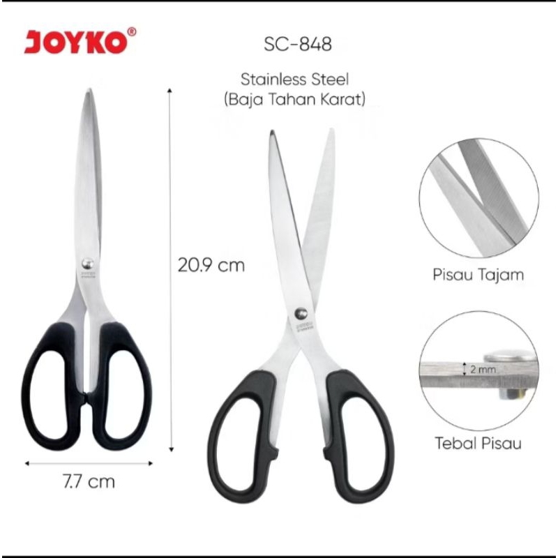

Gunting Scissors Joyko SC-828~848 Stainless Steel