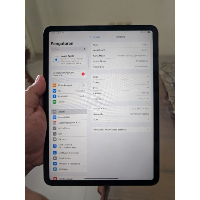 ipad pro 256 M1 ex ibox wifi
