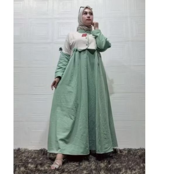 Gamis pita dewasa zara import premium
