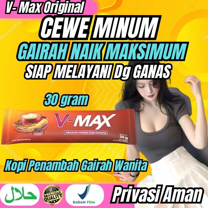 

Kopi V-Max Penambah Stamina Wanita Rasa Coklat 1 Sachet kopi gairah wanita halal bpom