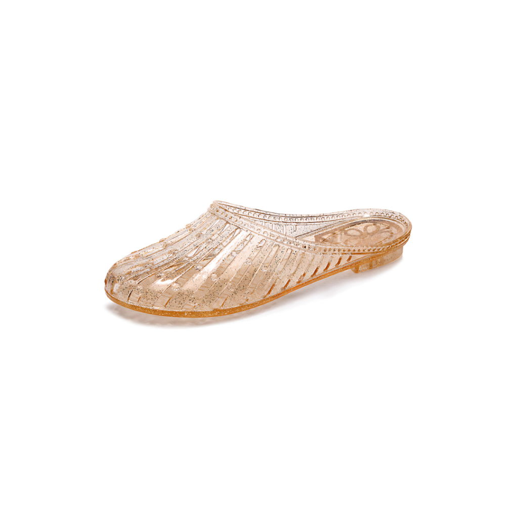 VEBLEN STORE Sandal Mules Wanita Model Simple Warna-Warni Bahan Silikon Elastis Transparan Gaya