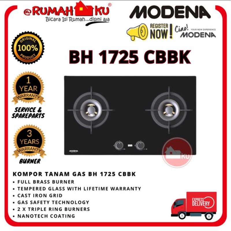Kompor Modena Bh 1725 CBBK / BH1725CBBK