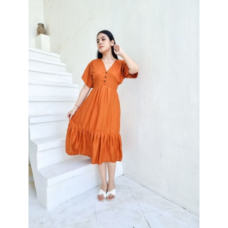 daster bali polos busui kancing haruka