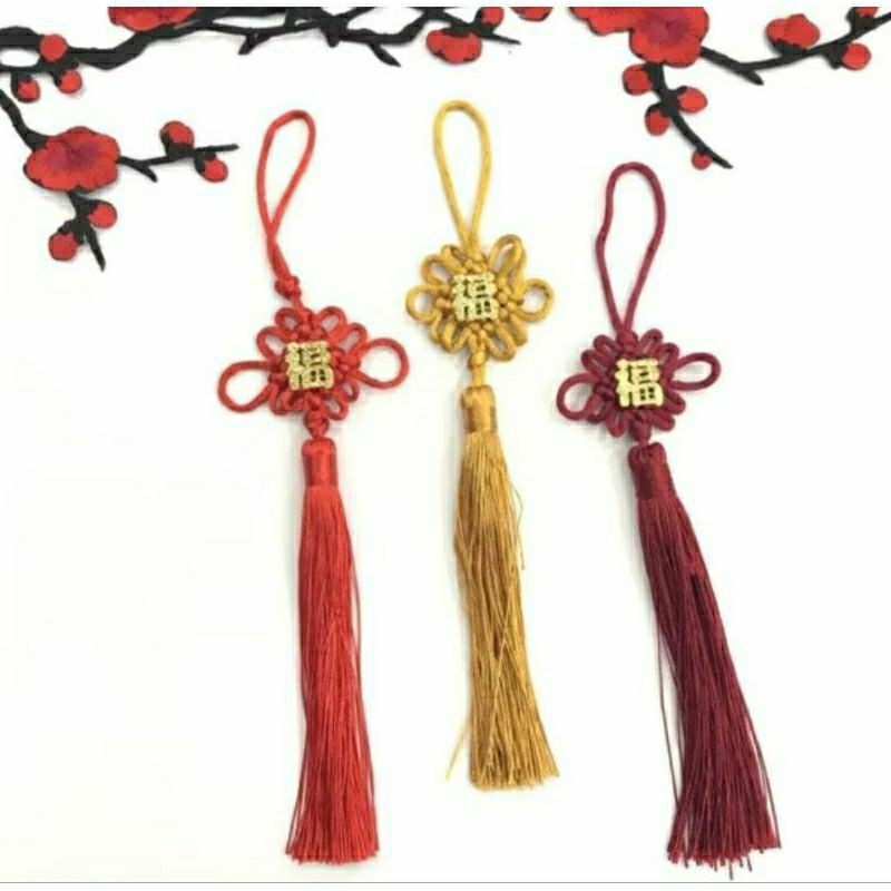 

1 PC- TASEL ANYAM TULISAN FU | TASEL IMLEK | CHINESE TASSEL