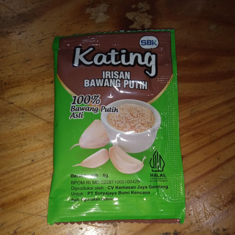 

Kating Bawang Putih Bubuk sachet