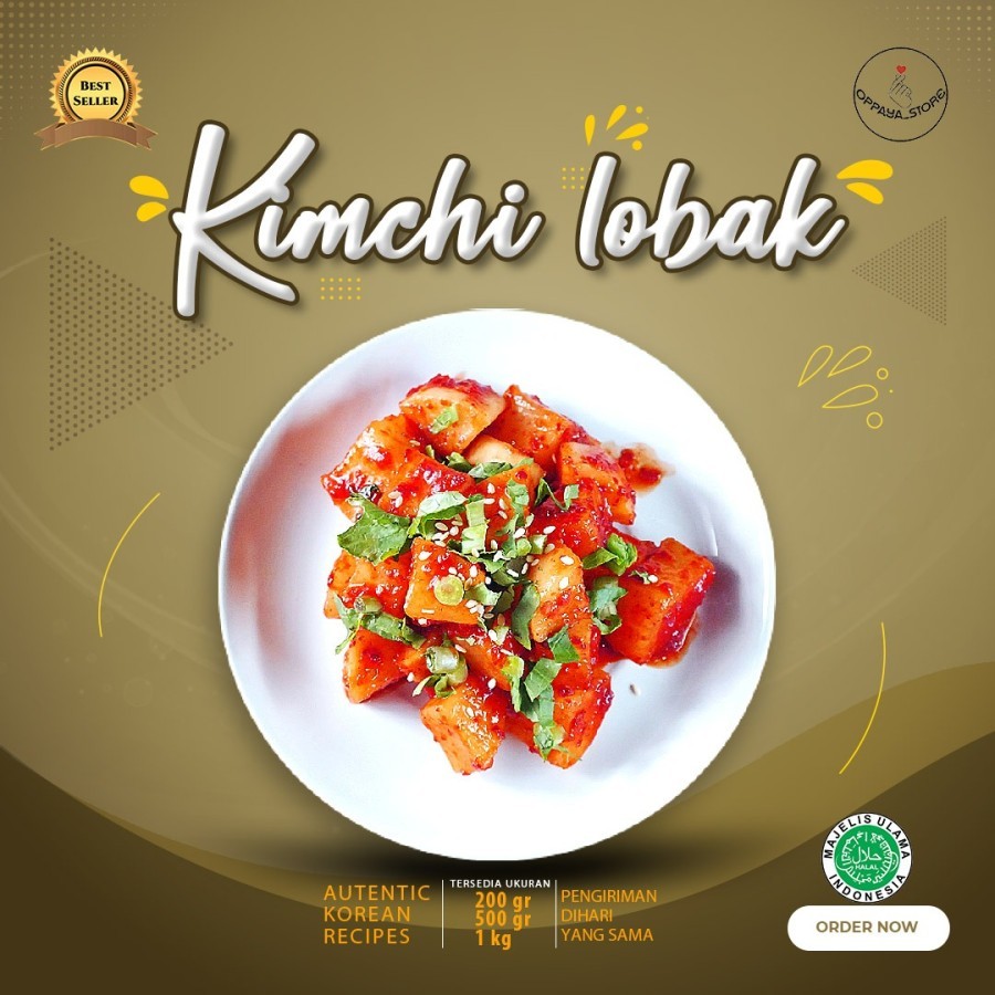 

Kimchi Lobak Kotak 500Gram