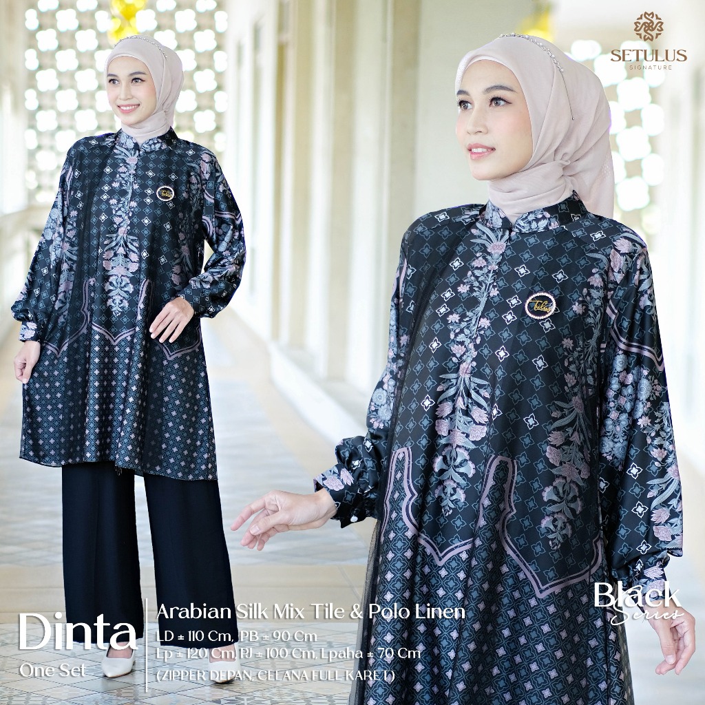 Setelan One Set Wanita Kekinian Outfit Kondangan Dinta