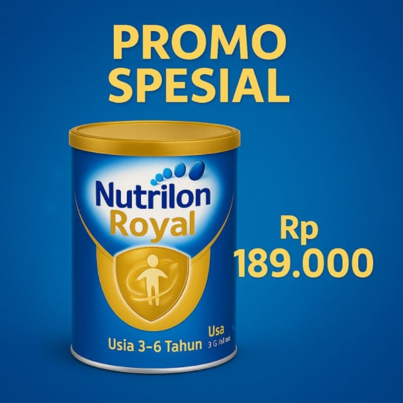 SUSU FORMULA NUTRILON ROYAL 4 VANILA DAN MADU UNTUK ANAK USIA 3 SAMPAI 6 TAHUN KEMASAN KALENG 800 GR