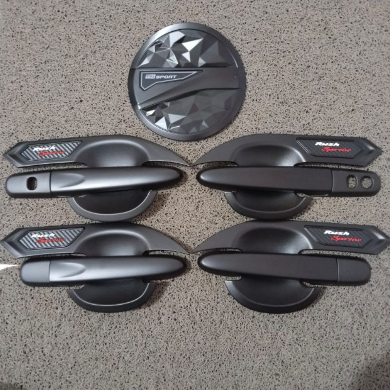 Paket Outer Handle Tank Cover Aksesoris Mobil Rush GR Sport 2018-2024