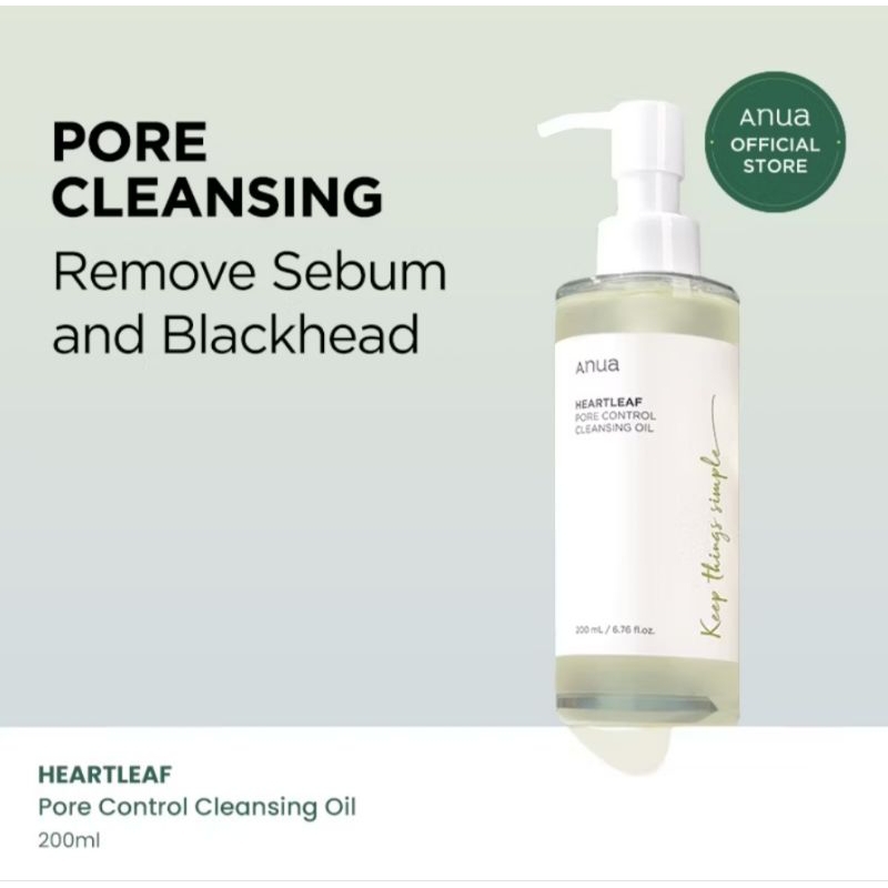 anua heartleaft pore control cleansing oil preloved