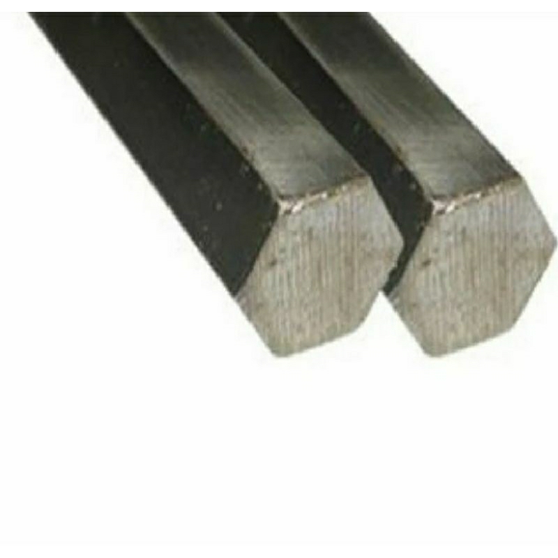 as besi segi enam hexagon 10mm panjang 130cm