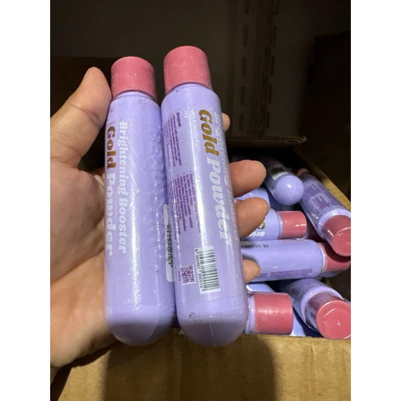 Beautyinu Brightening Booster Gold Powder Serbuk Pemutih Badan & Wajah