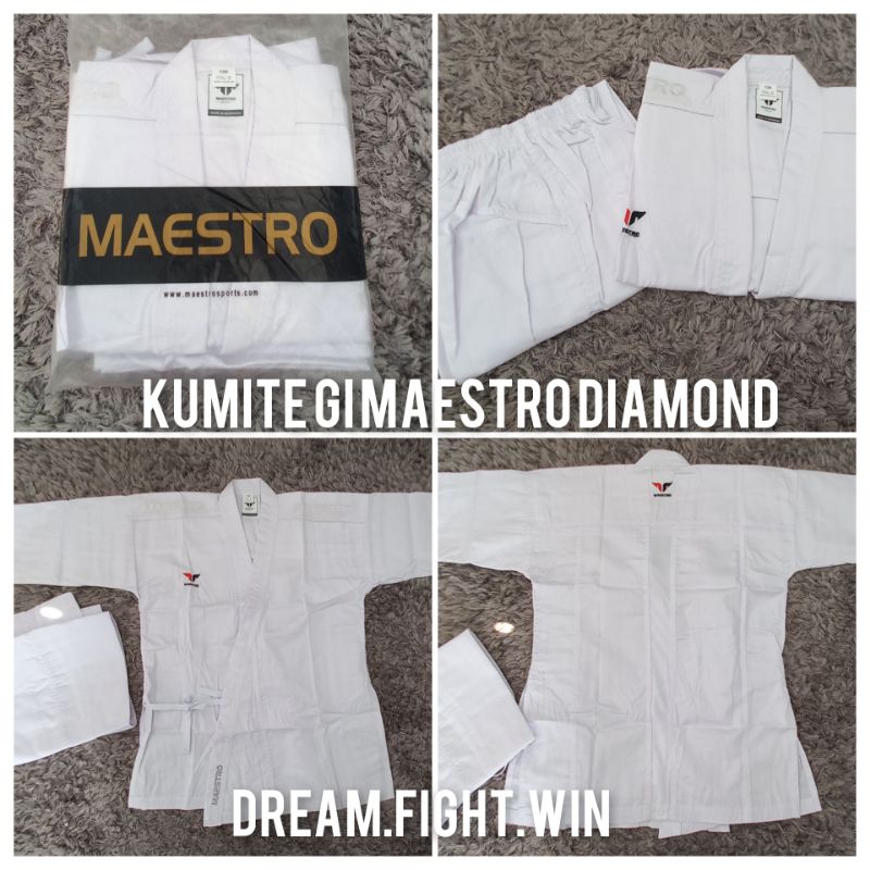 BAJU KARATE kumite merk MAESTRO DIAMOND DAN LEOPARD