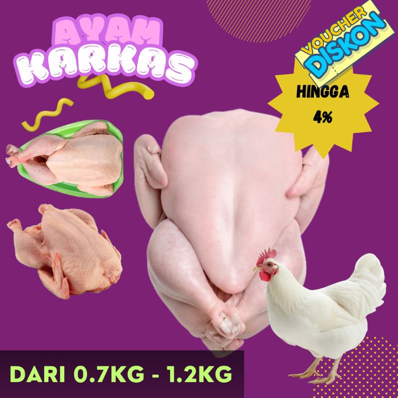 

AYAM UTUH KARKAS POTONG FROZEN BRAND CP HALAL 1100 GR - 1200 GR
