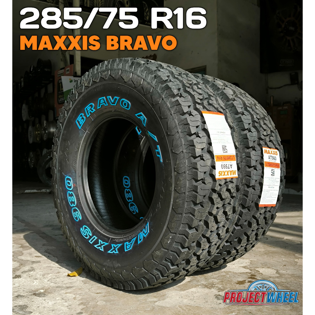 Ban Offroad AT 285 75 R16 Maxxis AT980 Bravo 285/75 ring 16 - Tulisan Putih - PROJECTWHEEL