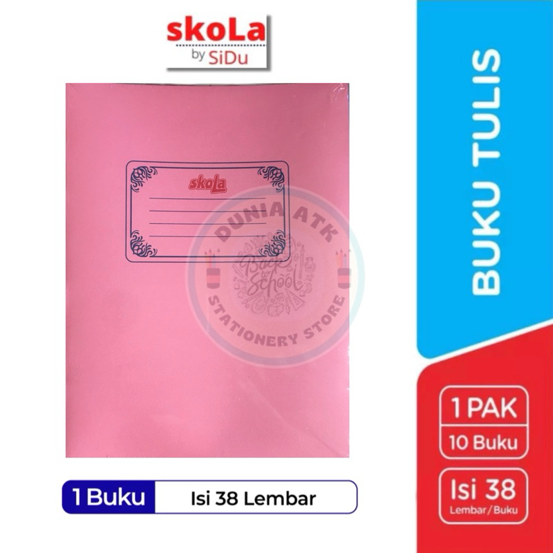 

1 Pak 10 Pcs! BUKU TULIS SKOLA BY SIDU 38 LEMBAR
