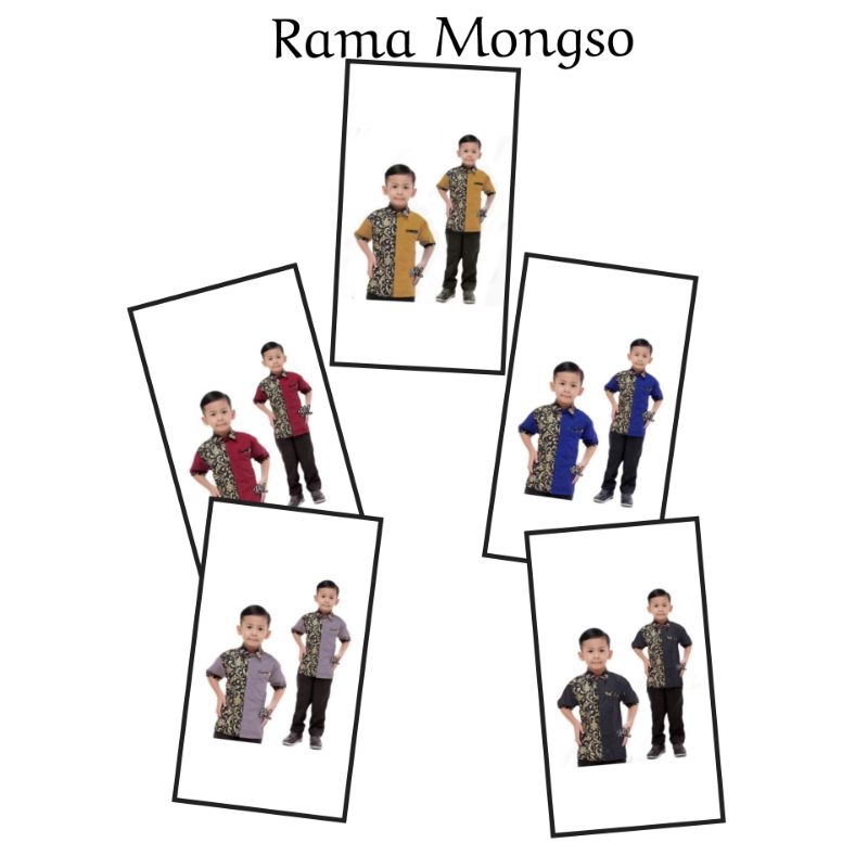 BATIK ANAK SIZE TERLENGKAP Nivana Batik - Prada Emas  ANAK